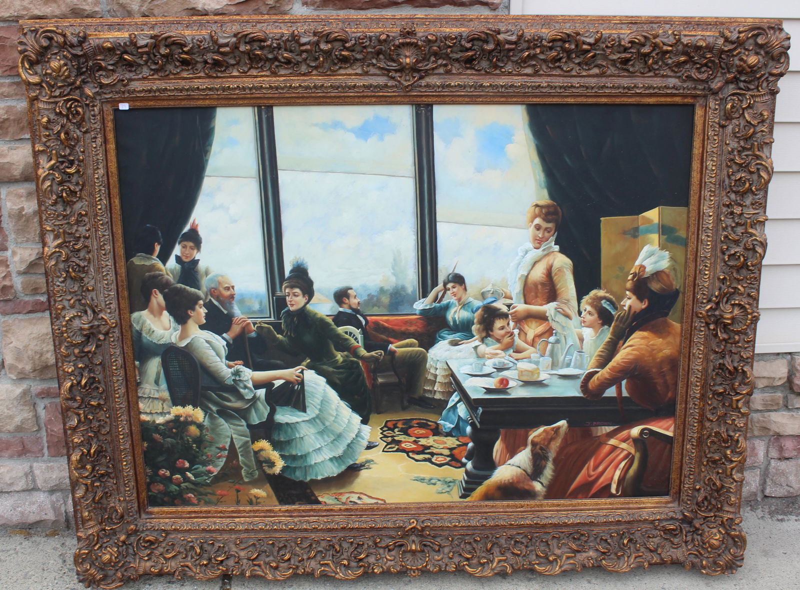 J. Brown Sgd. Oil on Canvas (1 of 3)