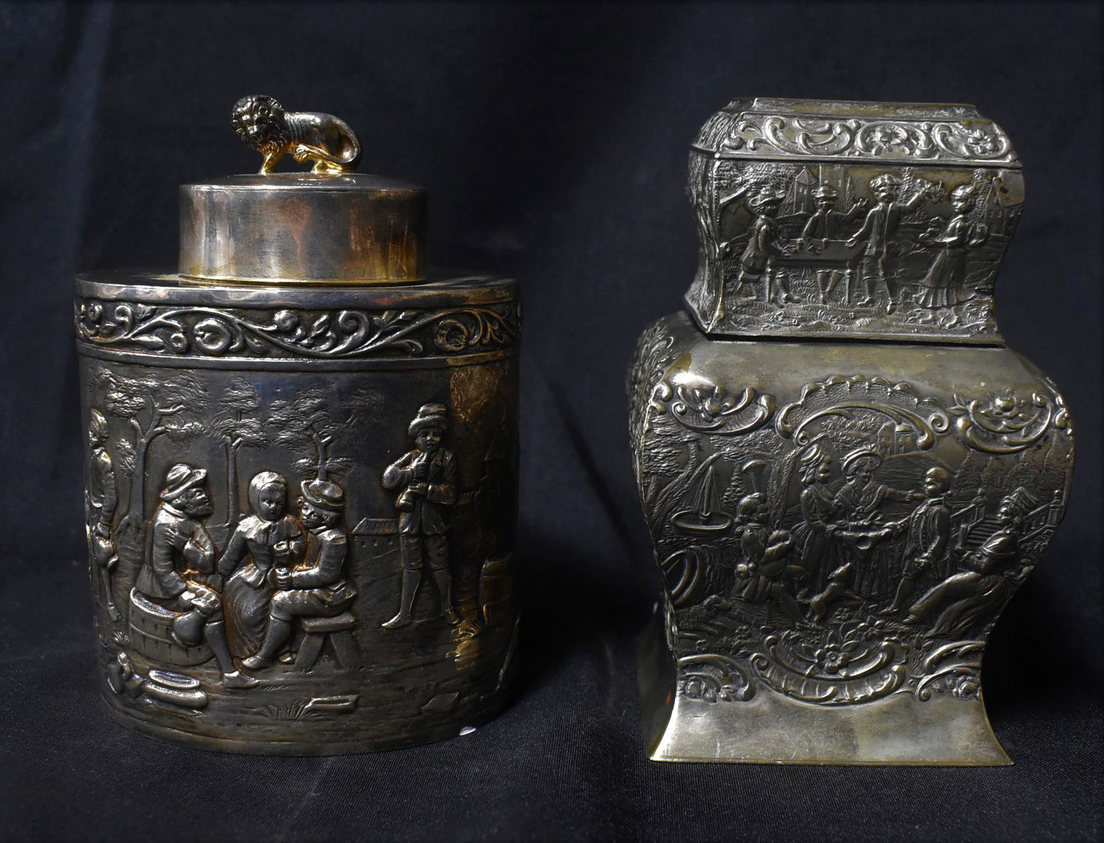 Silver Plate Tea Caddies (2) (1 of 12)