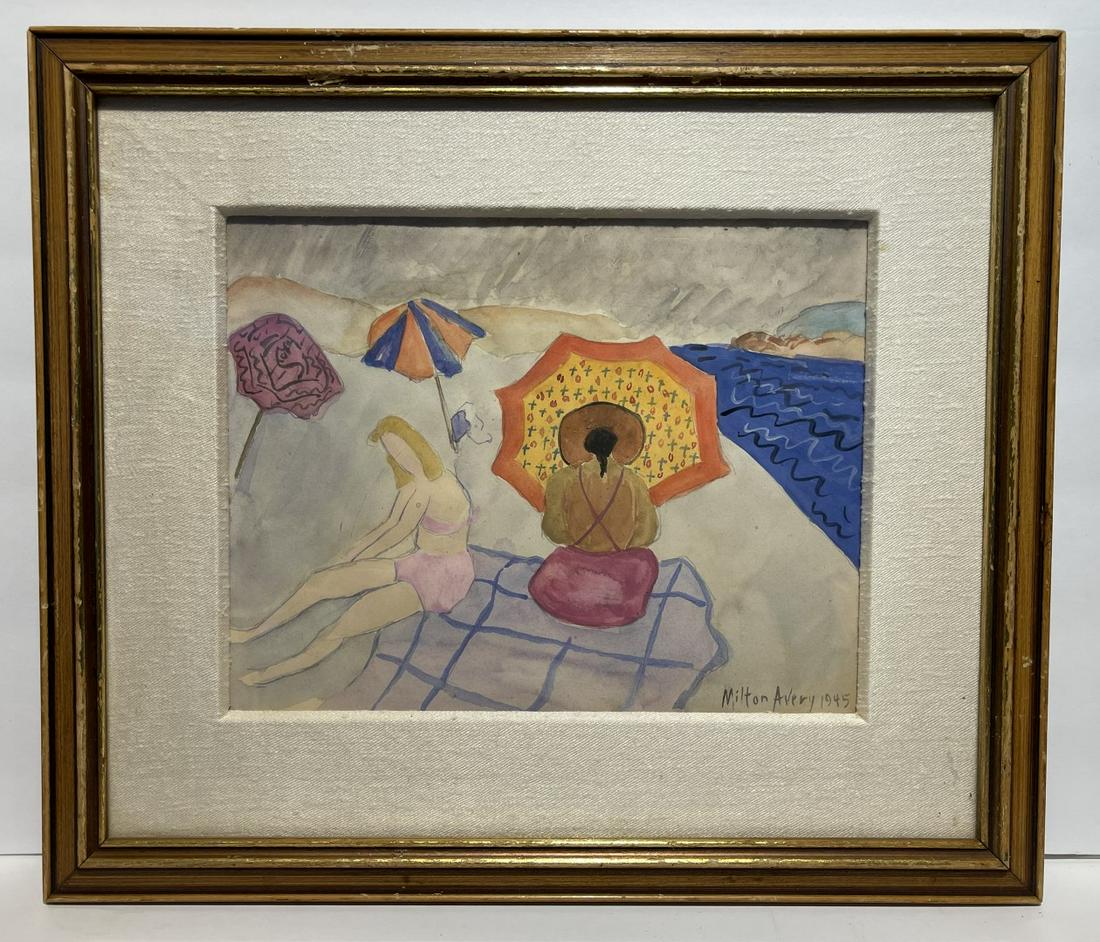 Milton Avery; 20thC. American Modernist Watercolor (1 of 4)