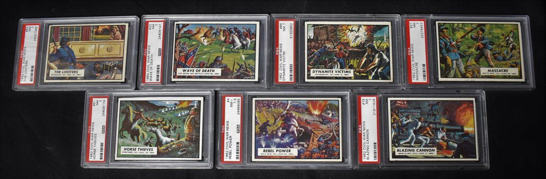 1962 Topps Civil War News Lot (7) (1 of 2)