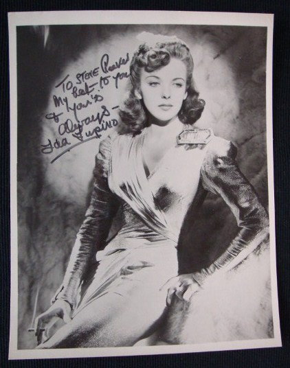 IDA LUPINO ISP TO STEVE REEVES: Glamourous double weight photograph of Ida Lupino inscribed to Steve Reeves, the Hercules actor "To Steve Reeves My best - to you. Always Ida Lupino. R&R Enterprises Certificate of Authenticity. 8 x 1