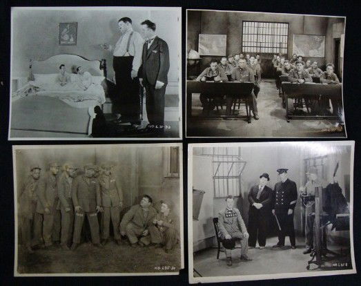 LAUREL AND HARDY MOVIE STILLS (64): In Two __________ - 1927; in A Perfect Day - 1929; in Habeas Corpus; in Chickens Come Home - 1930; in Early to Bed; in Perfect Day - 1929; in Come Clean - 1931; in Hog Wild - 1930's in Pardon Us - 193