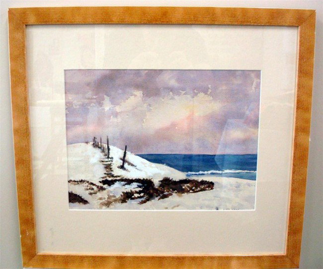 JOHN WHORF; WATERCOLOR PAINTING SIGNED: watercolor on paper, Dunes at Provincetown, signed lower right; 10.25in. X 13.75in.(sight size)