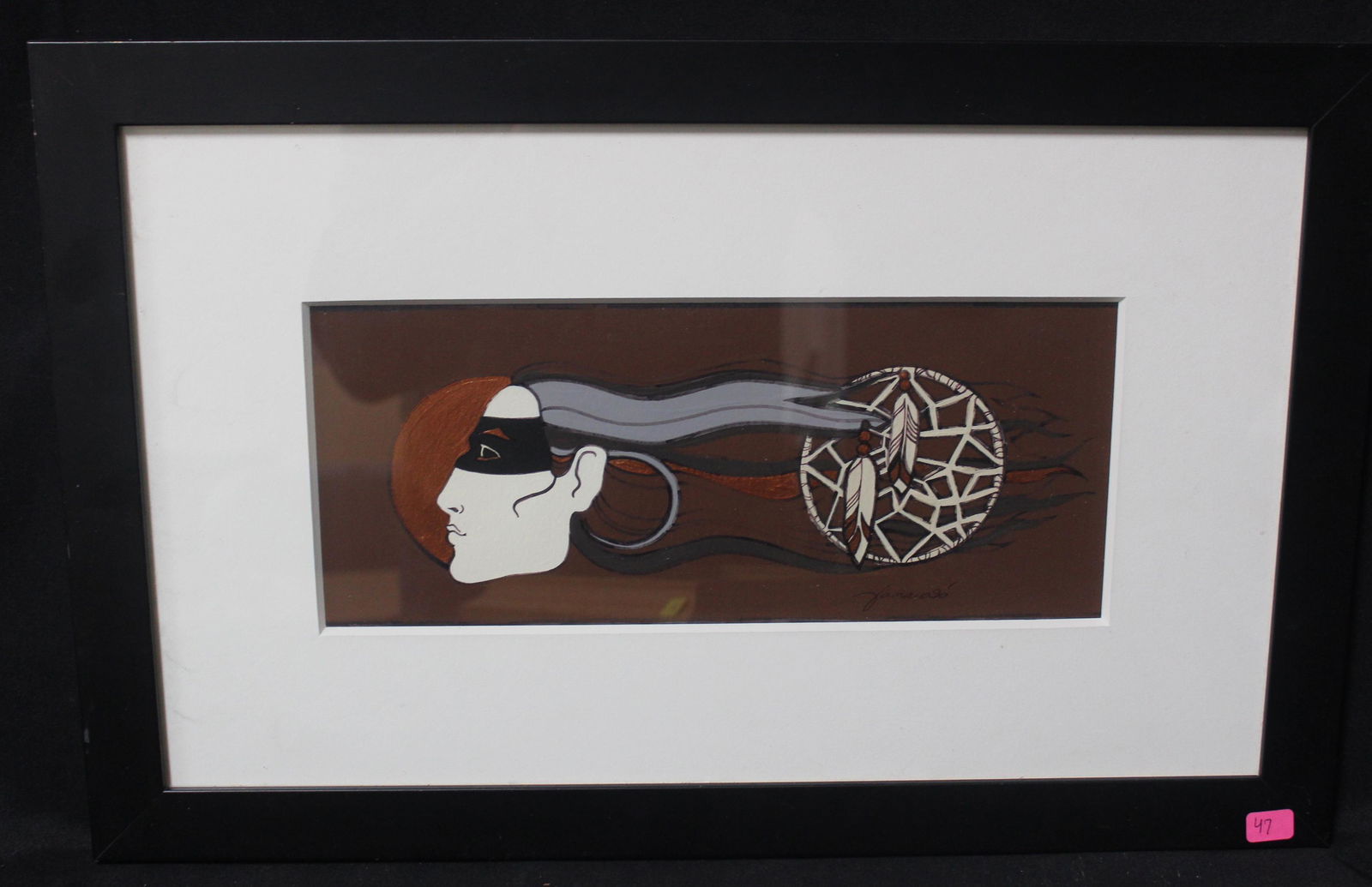 Native American Original Ink & Gouache (1 of 3)