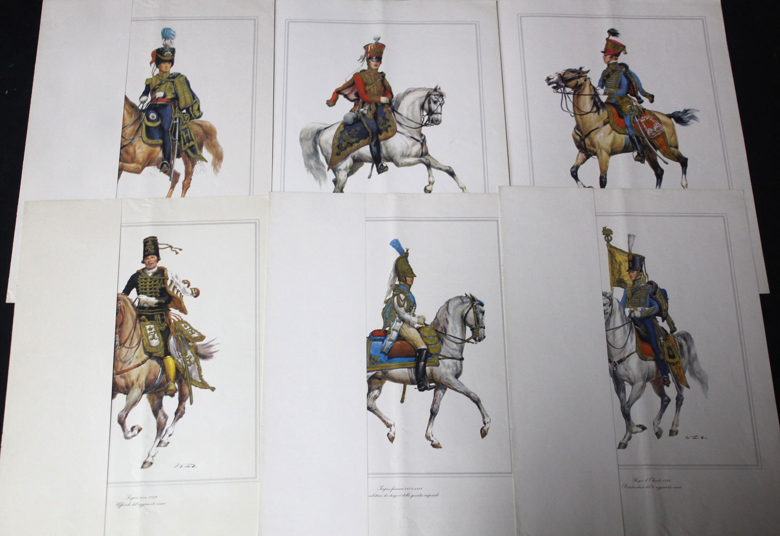 Lithographs. Soldiers on Horseback (6) (1 of 7)