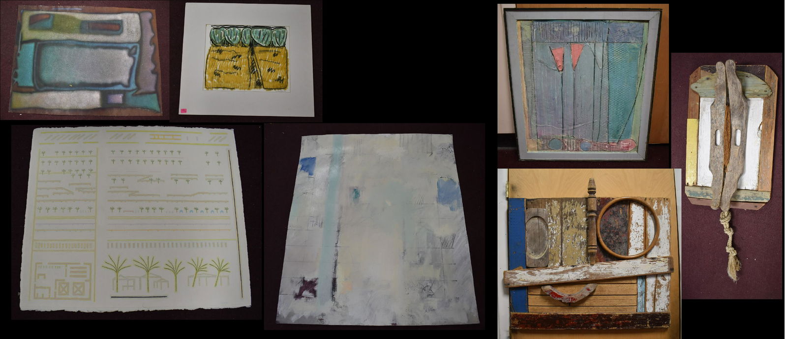 Collectors Lot Pastel and Other Artworks (7) (1 of 15)