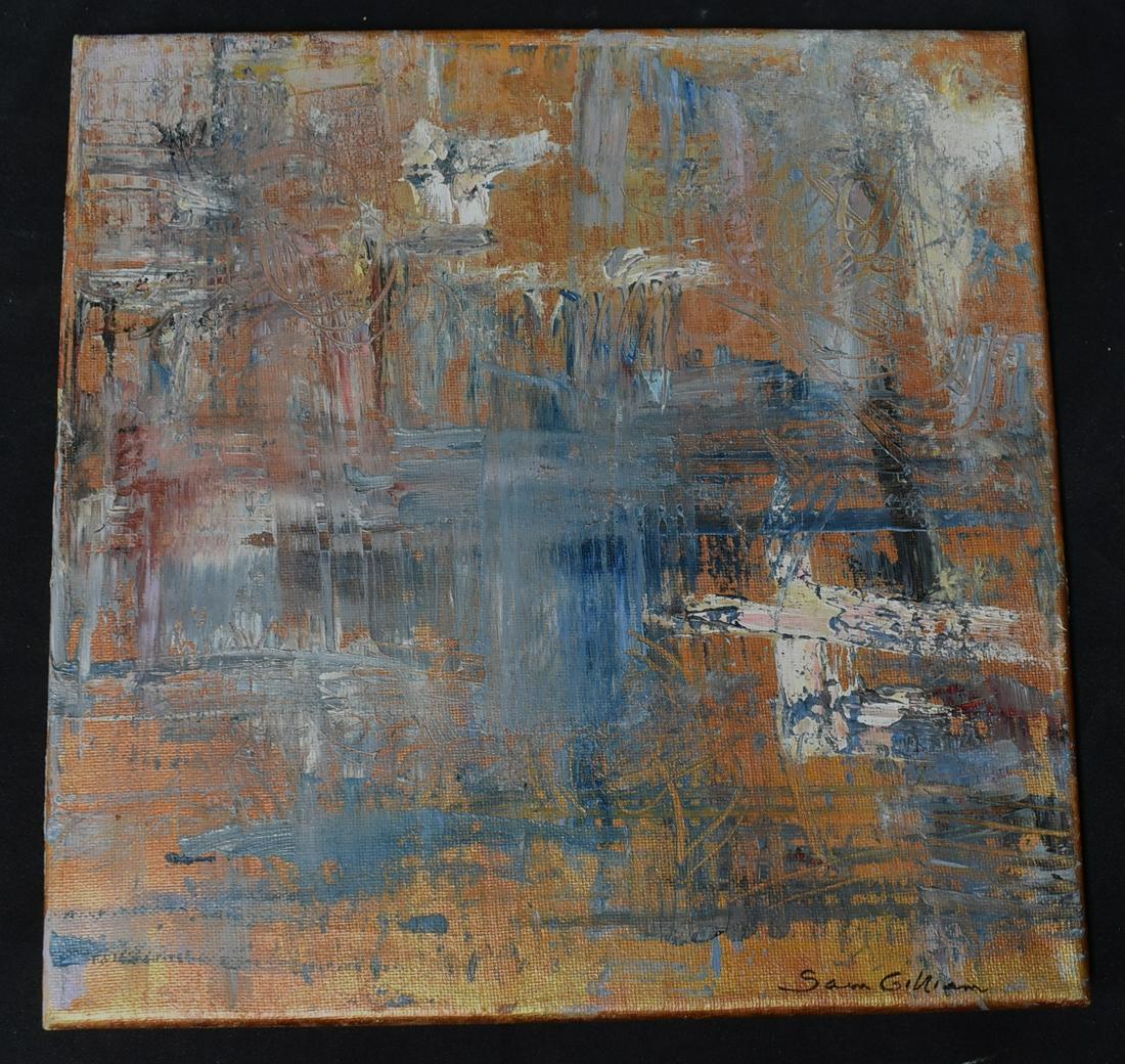 Gilliam, Sam. Oil. "Composition" Sgd. (1 of 3)