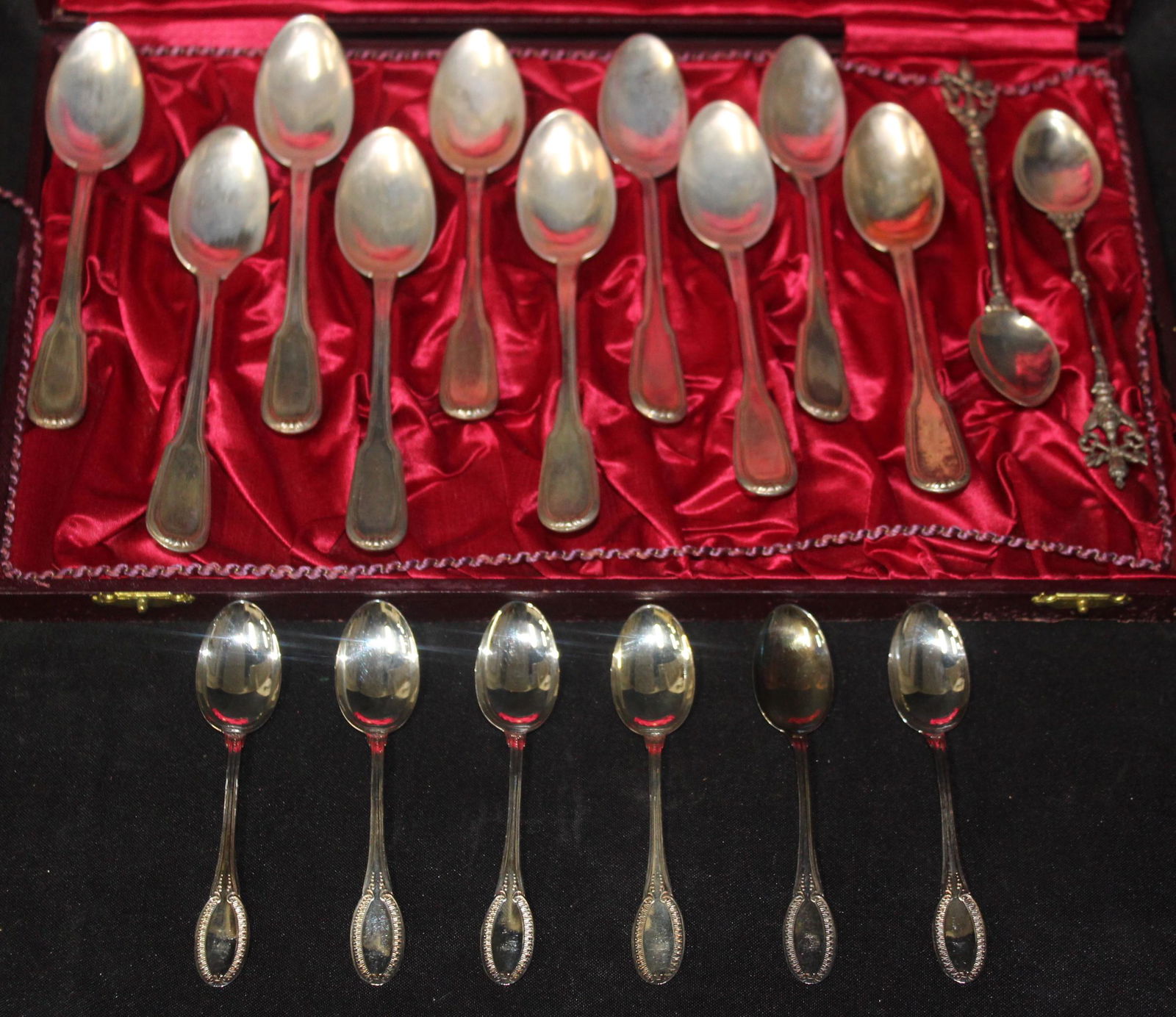 Collectors Lot of German Silver Spoons (18) (1 of 7)