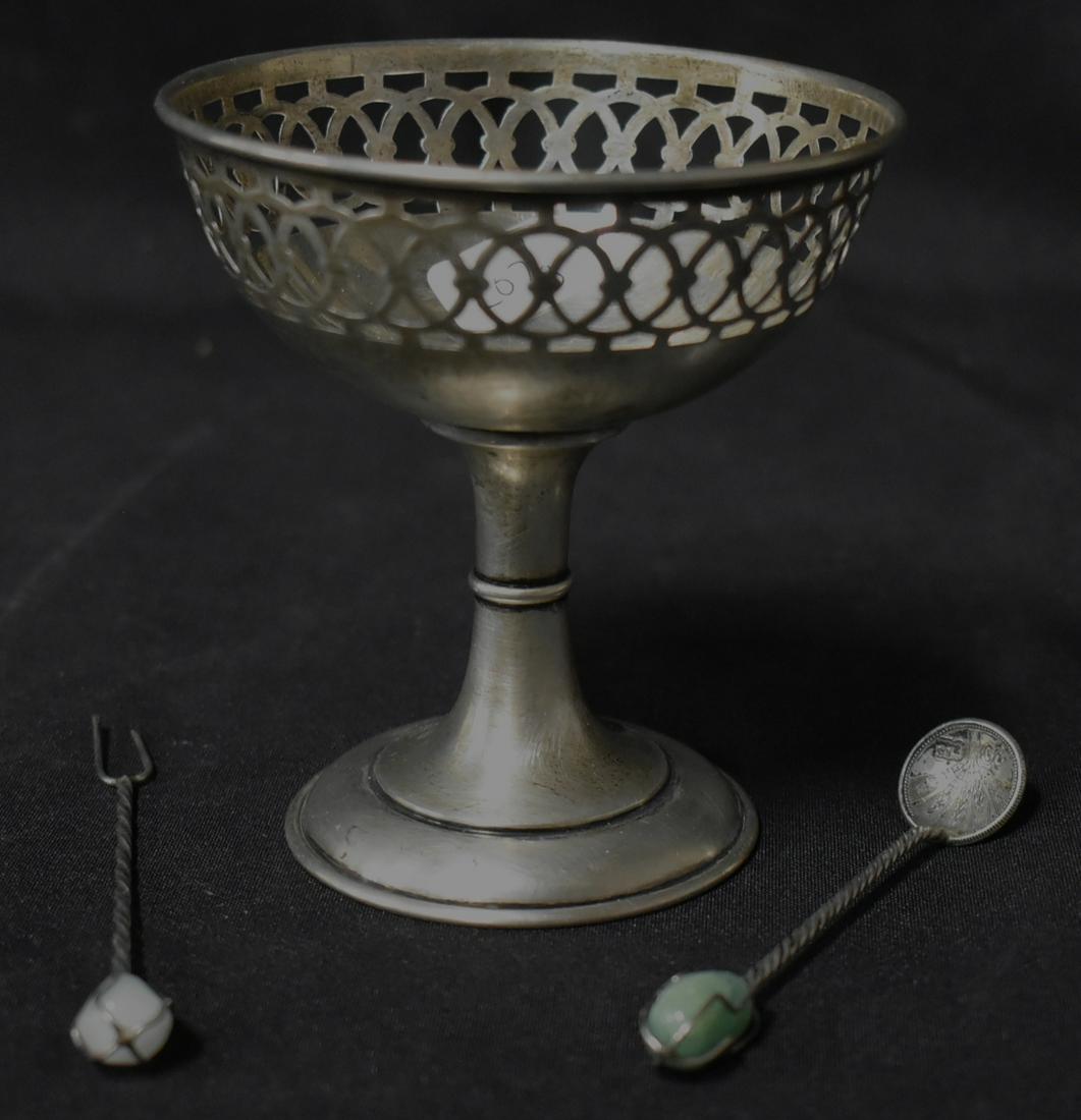 Sterling Silver Sherbert & 2 Other Silver Smalls (1 of 5)