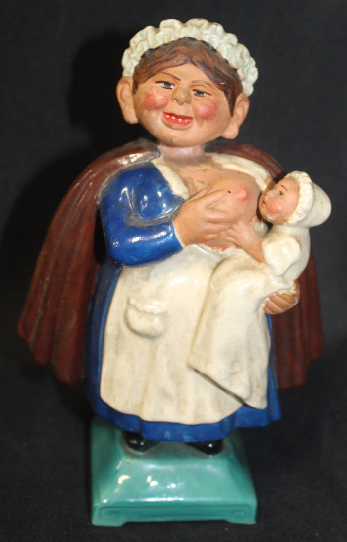 Unusual Porcelain Bobble Head Figure (1 of 2)