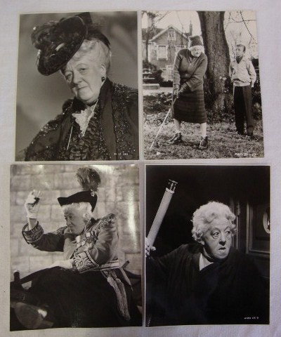 MOVIE STILLS OF VARIOUS ACTORS (46): Margaret Rutherford (15) included are portraits, scenes, and candids. Some have publicity snipes. Playbill for Farewell, Farewell, Eugene at the Helen Hayes Theatre. Double weight photos from 1945-196