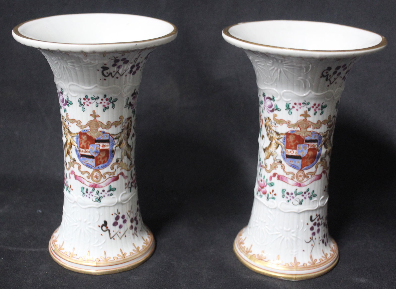 Pr. of French Limoges Vases (1 of 3)