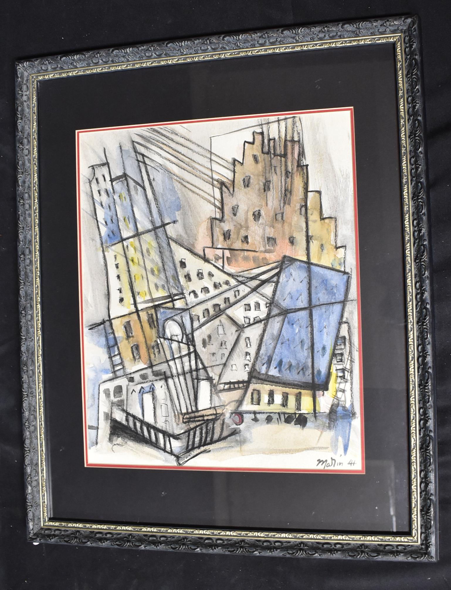 Marin "Cityscape" Sgd & Dtd. (1 of 4)