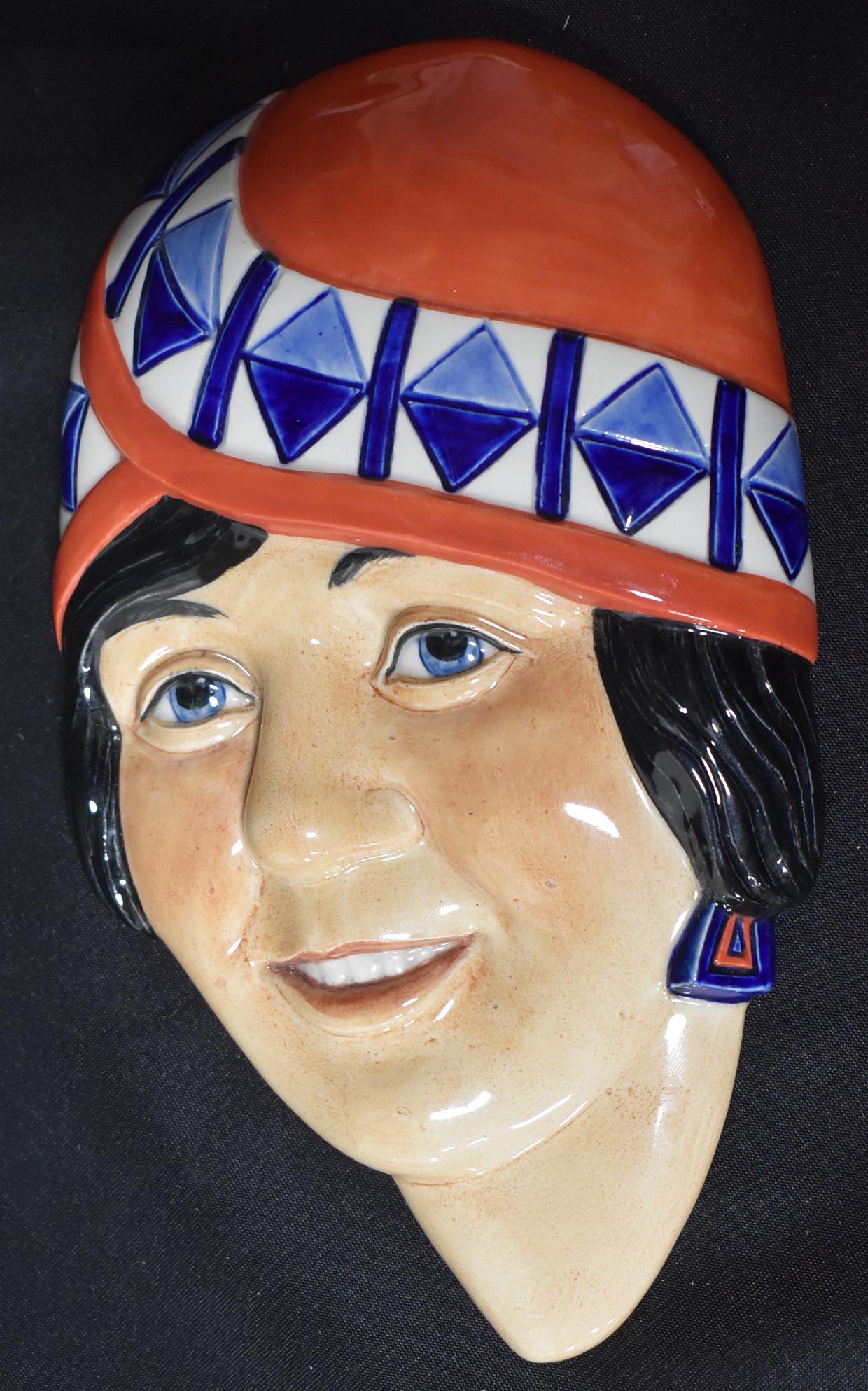 Clarice Cliff Ceramic Mask (1 of 3)