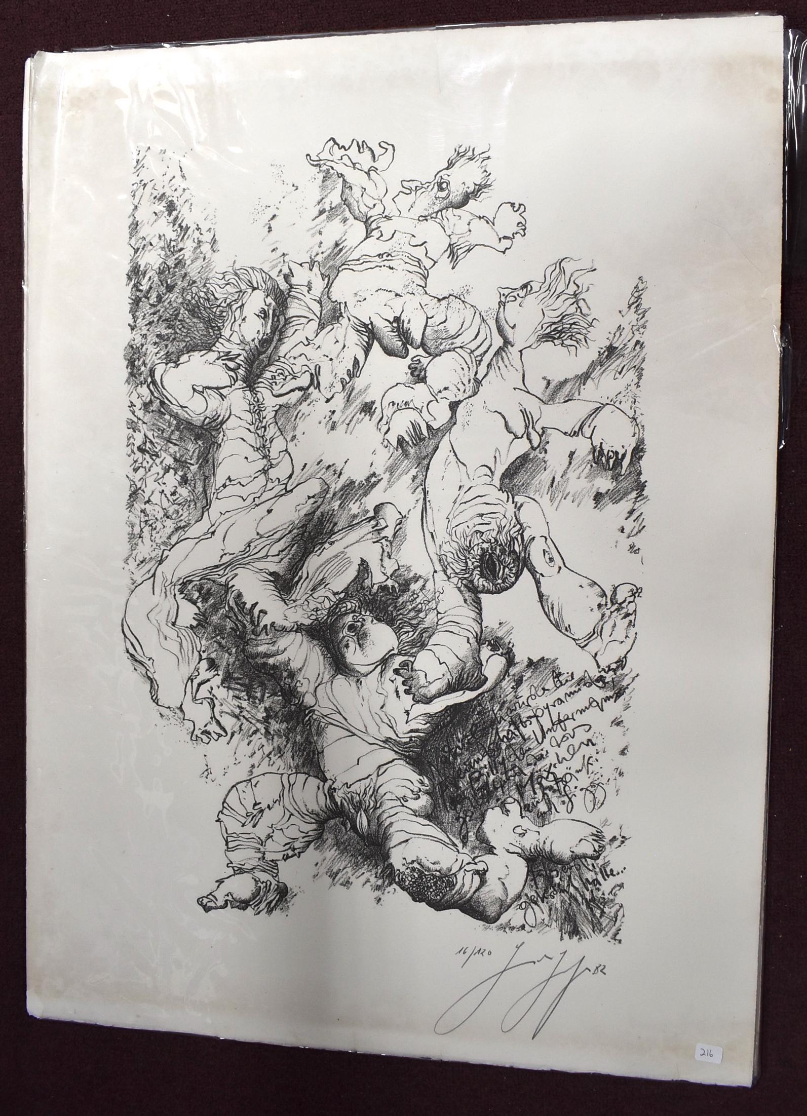 Gunter Grass Ltd. Ed Litho Sgd (1 of 2)