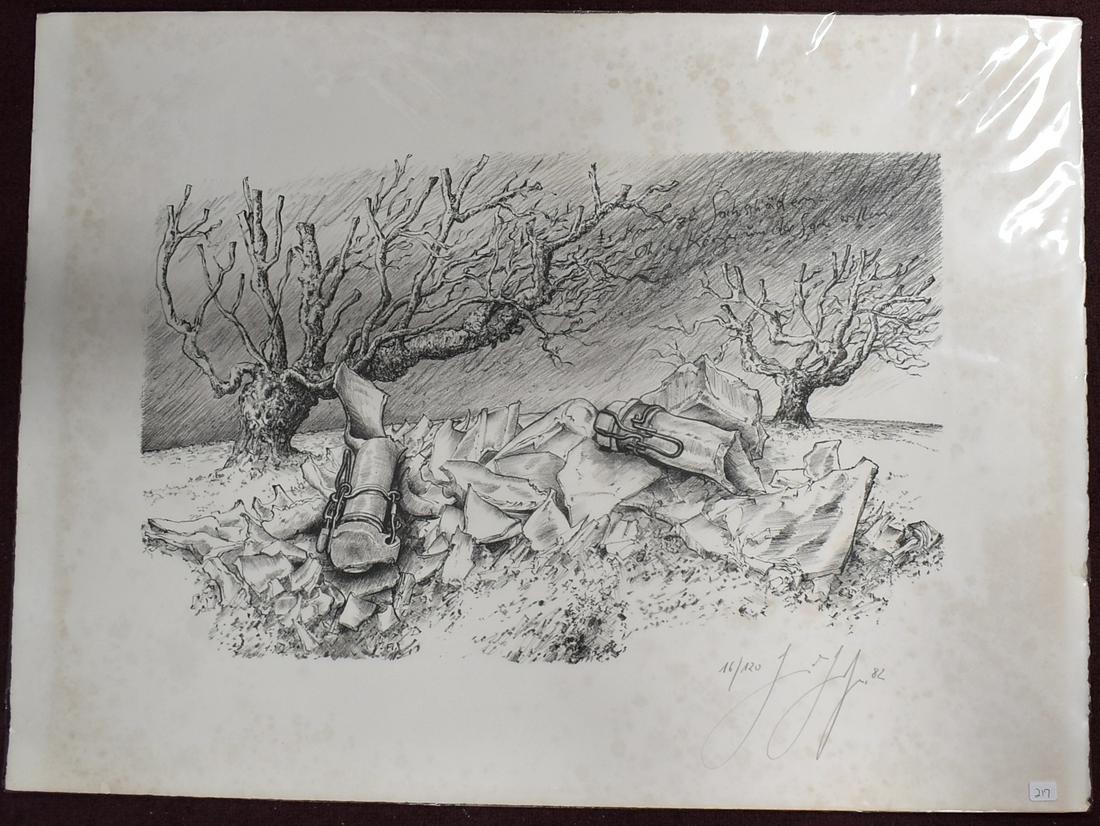 Gunter Grass Ltd. Ed Litho Sgd (1 of 3)