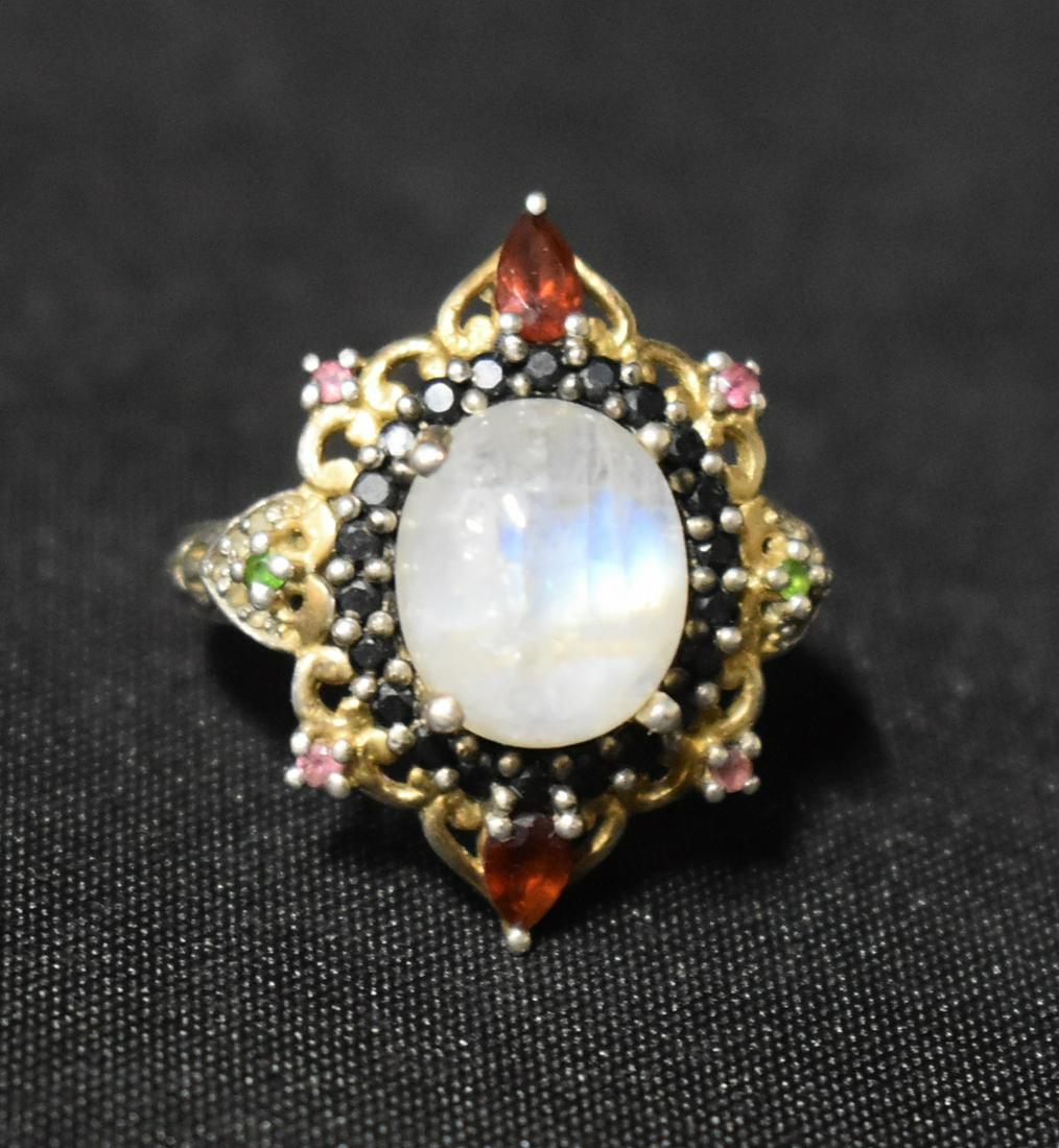 Sterling & Moonstone Ring (1 of 3)