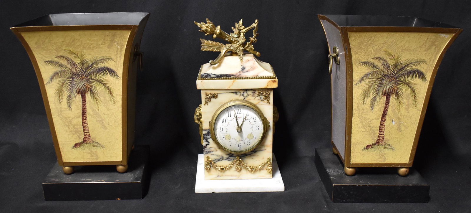 French 19th C. French Marble Clock (1 of 10)