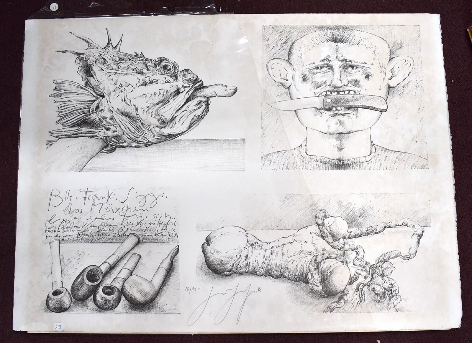 Gunter Grass Ltd. Ed Litho Sgd (1 of 3)