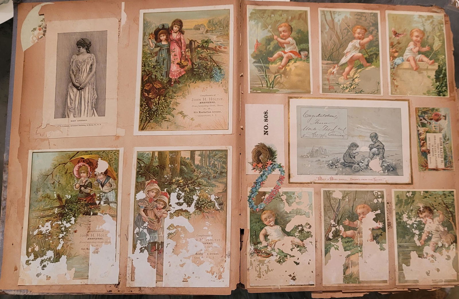 Album, Postcards, Advertising Ephemera; Trading Cards (1 of 14)