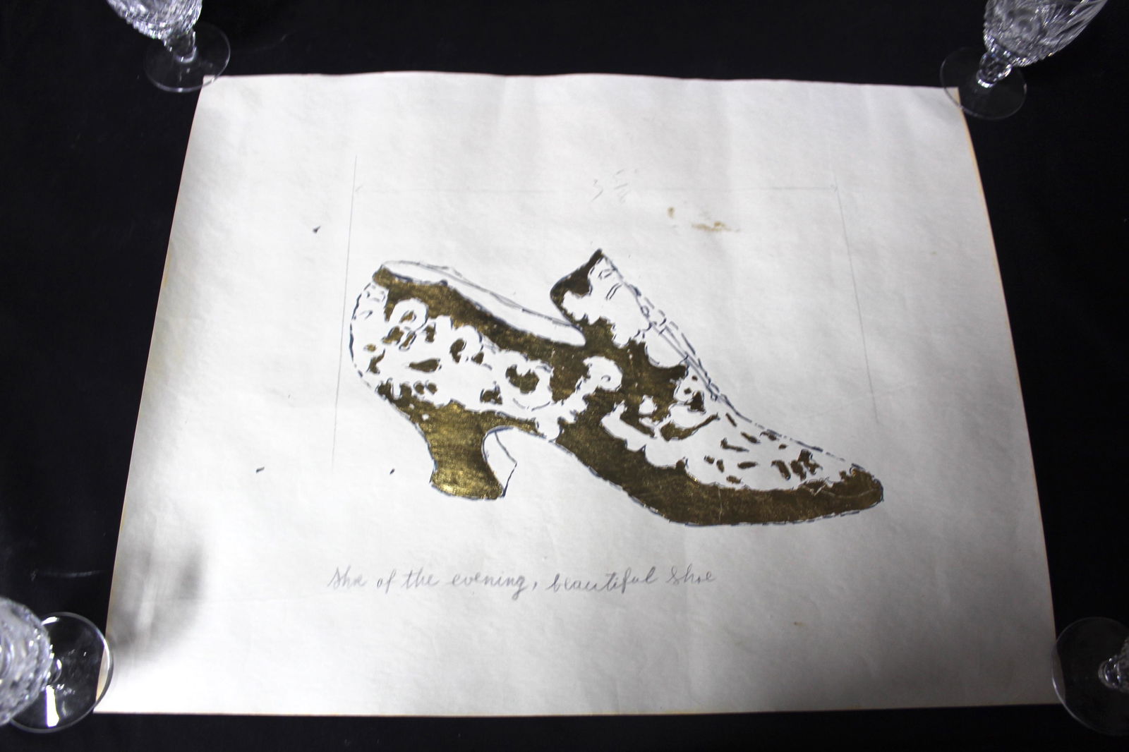 Andy Warhol Pencil Drawing (1 of 2)