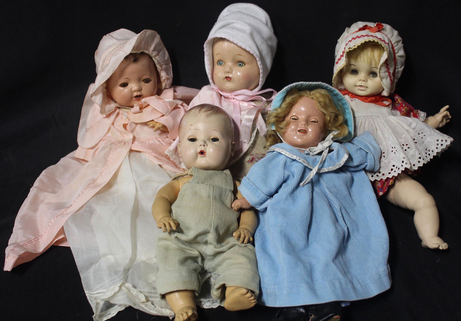 Collector's Lot of Antique Dolls (5) (1 of 1)