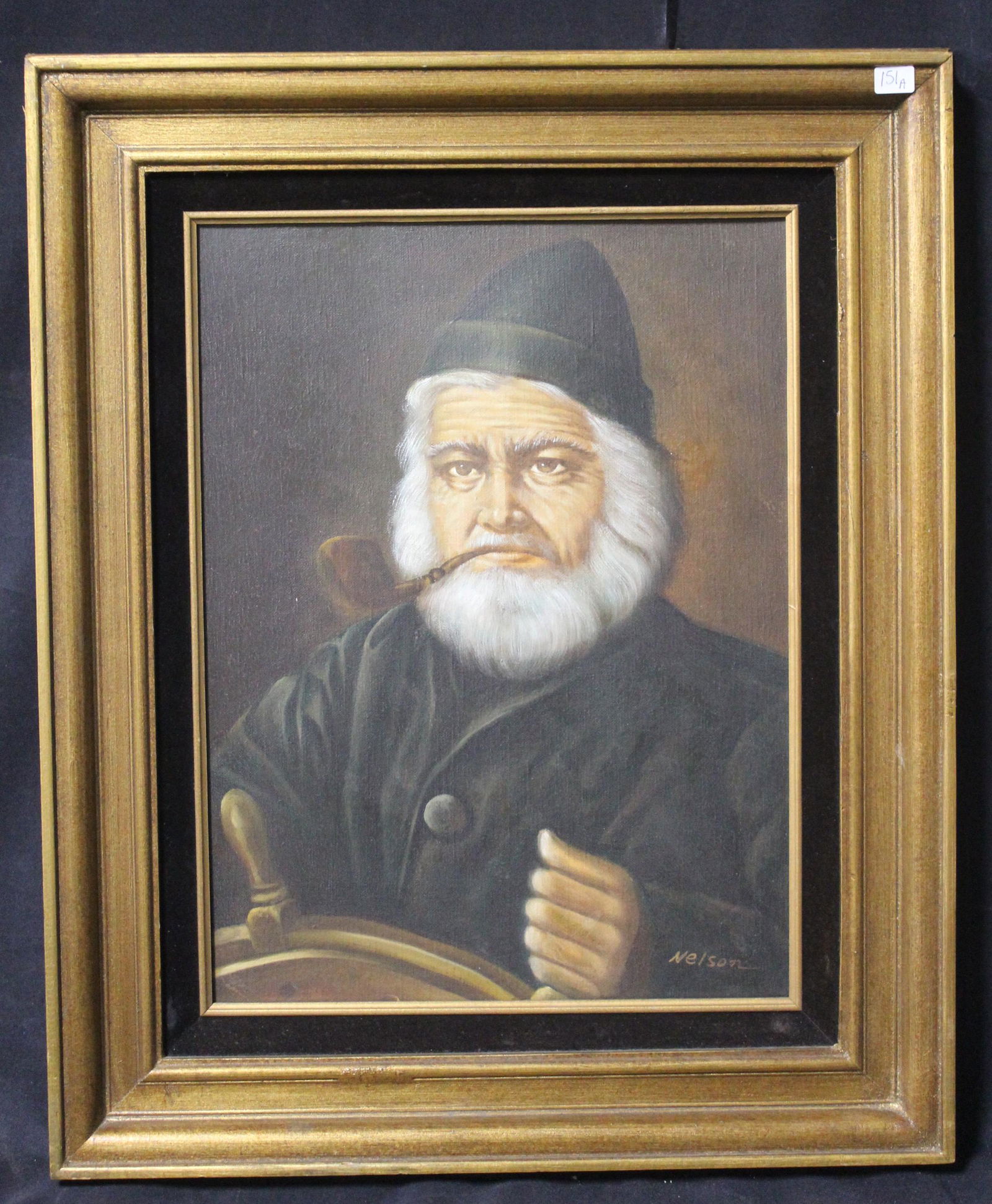 Nelson. Oil. Sea Captain. Signed (1 of 3)