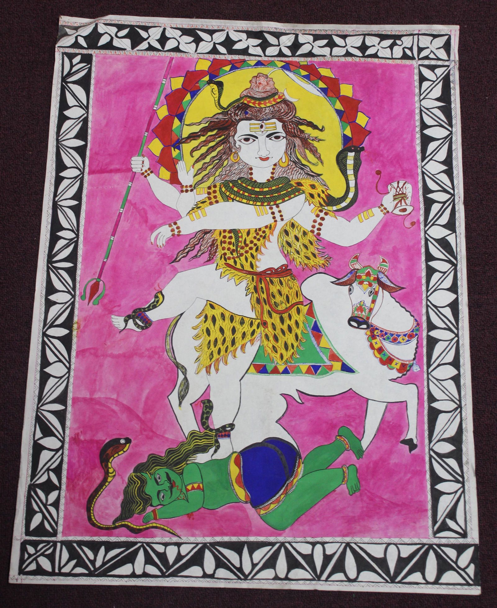 Madhubani (Mithila) Painting (1 of 2)