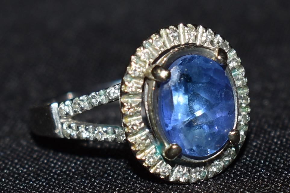 14k White Gold and Tanzanite Cocktail Ring (1 of 5)