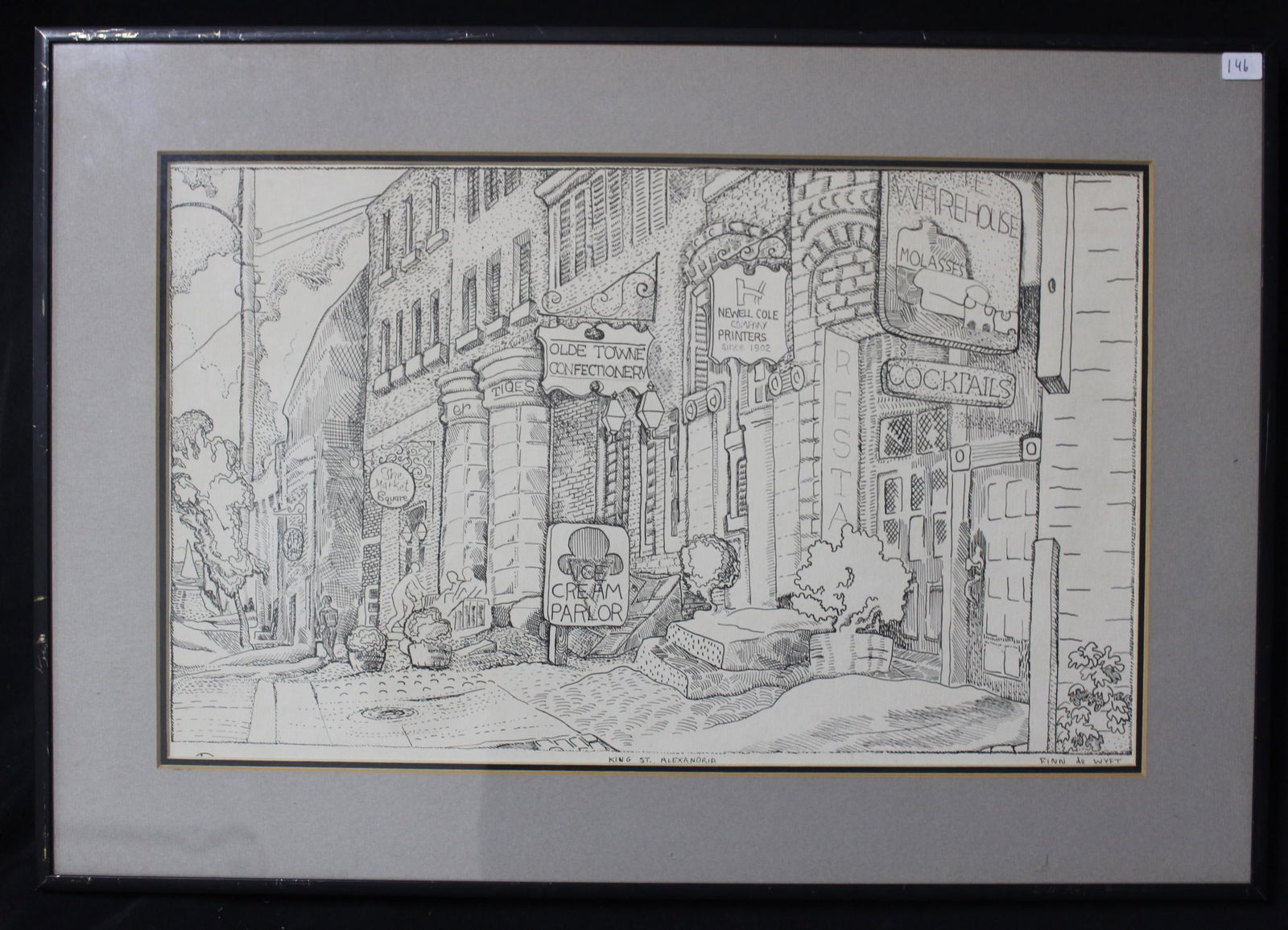 Village Scene Print. (1 of 4)