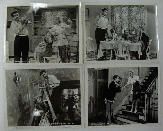 BLONDIE AND THE BUMSTEADS MOVIE STILLS (36): Based on the comis strip created by Chic Young with Penny Singleton, Arthur Lake, Larry Simms & Hugh Herbert. Columbia Pictures. Some with 1930's date stamps. 36 in the lot. 8 x 10. VF-F (four cropped