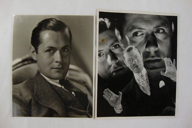 ROBERT MONTGOMERY BY HURRELL & WILLINGER: Portrait. Backstamp for Hurrell & MGM. As Silky Kilmount, Chicago gangster who becomes The Twelfth Earl of Gorley by inheritance in the Earl of Chicago. With backstamp for MGM & Willinger and with pub