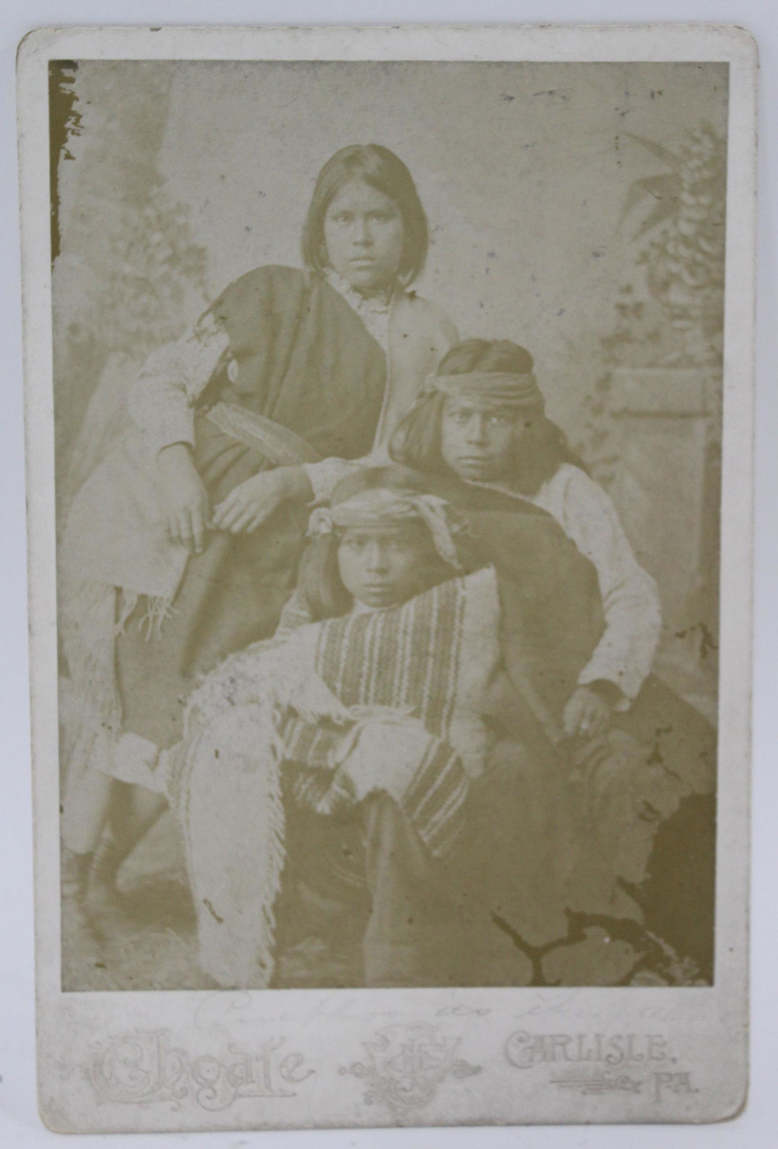 Pueblo Children Cabinet Card. (1 of 2)