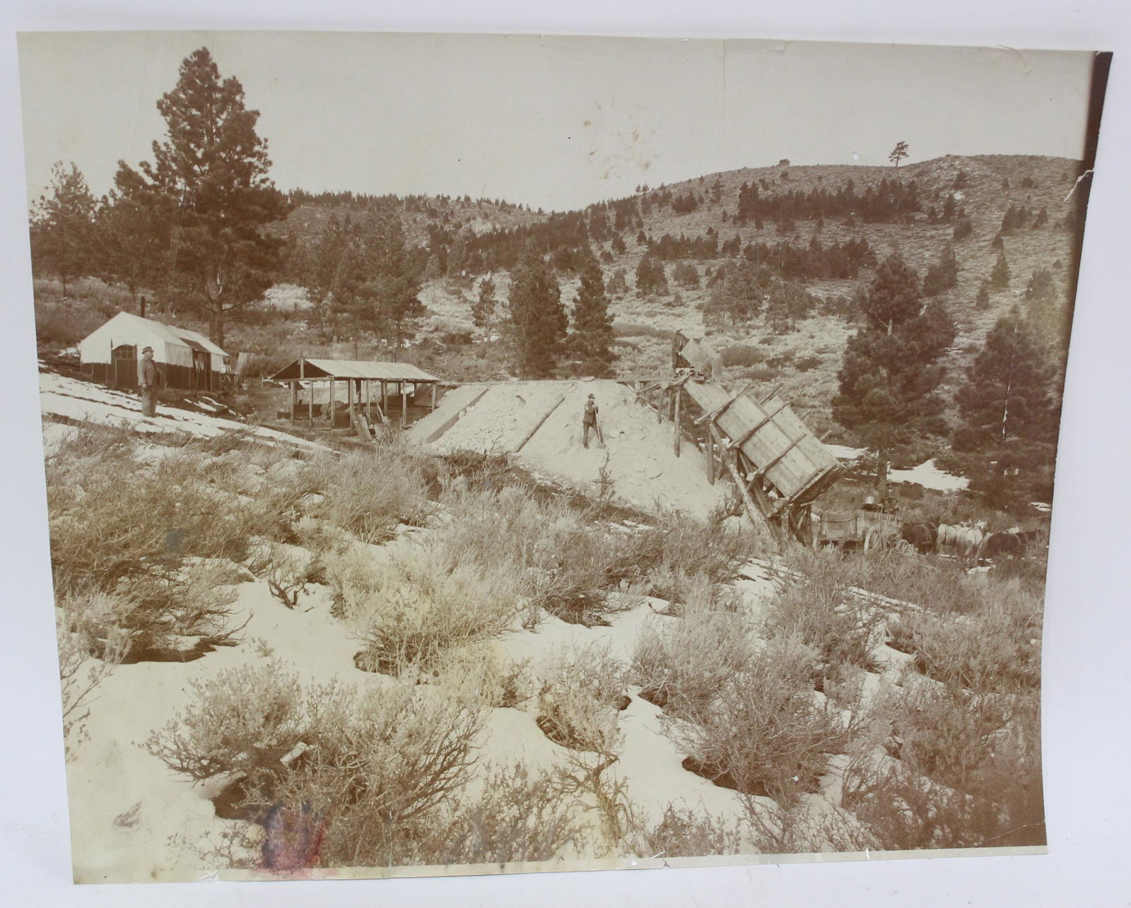 Photograph. Gold Mining So. Territory: Identified as Greg Bill Gold Mining So. Territory by label on package 10 1/2"H x 12 1/2"W