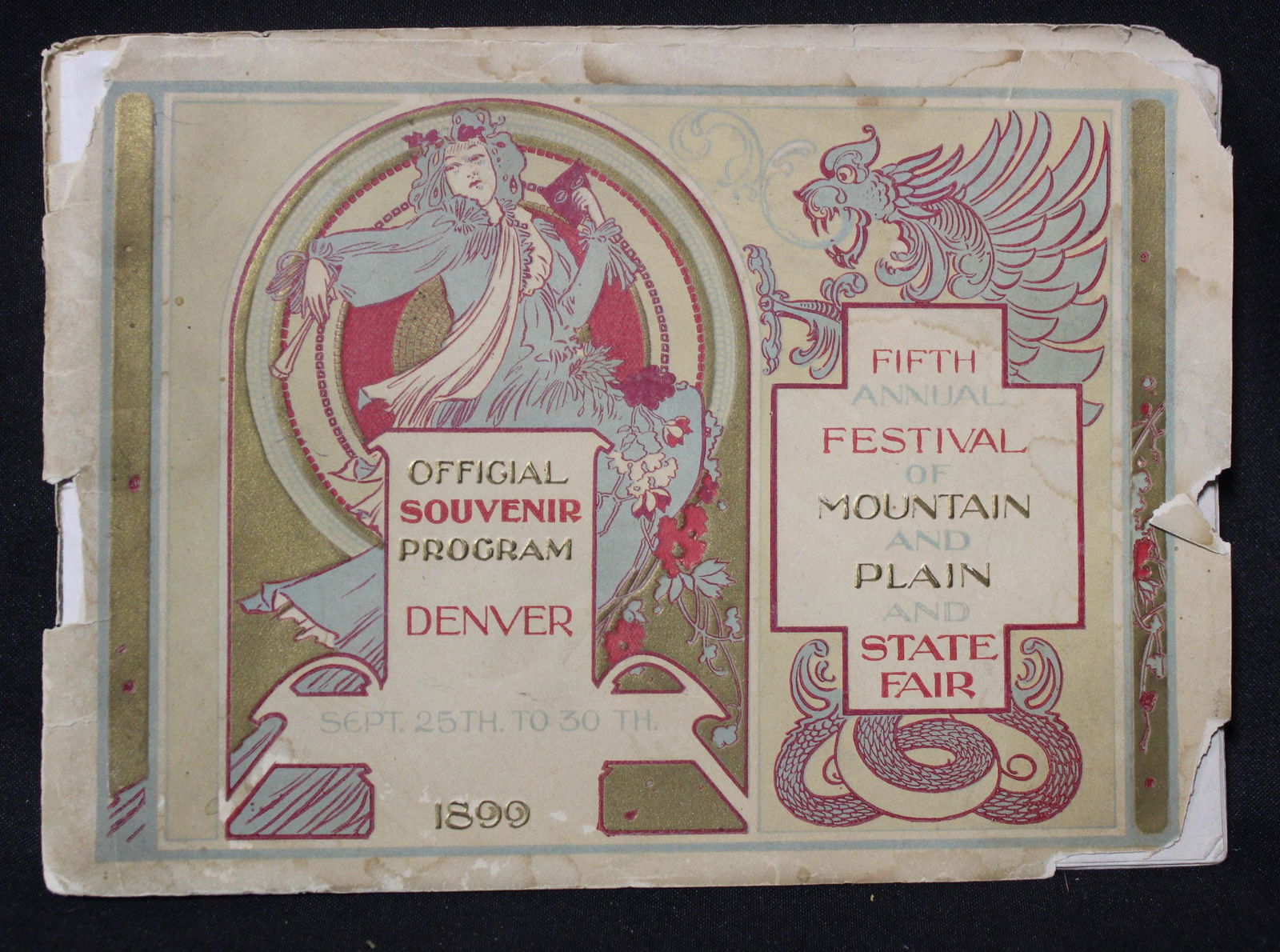 Official Souvenir Program Denver 1899 (1 of 4)