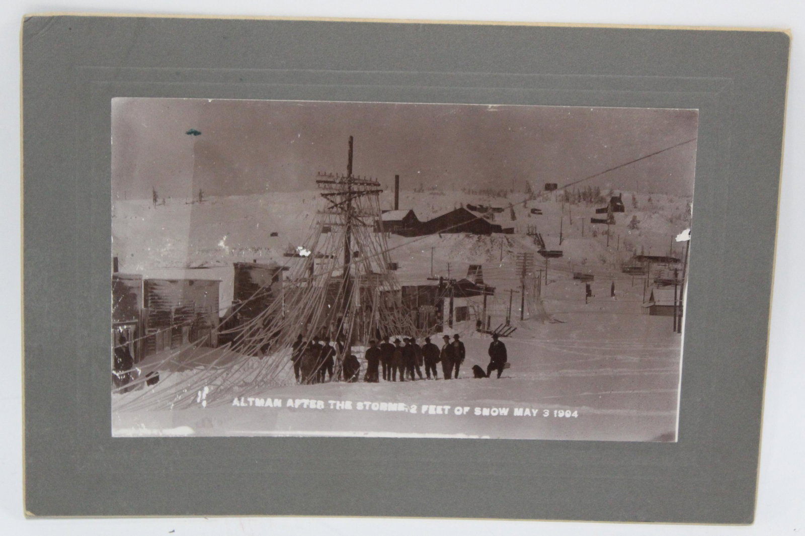 Altman after the Storm. Photo 1904: Altman after the Storms: 2 Feet of Snow May 3, 1904 7"H x 9 3/4"