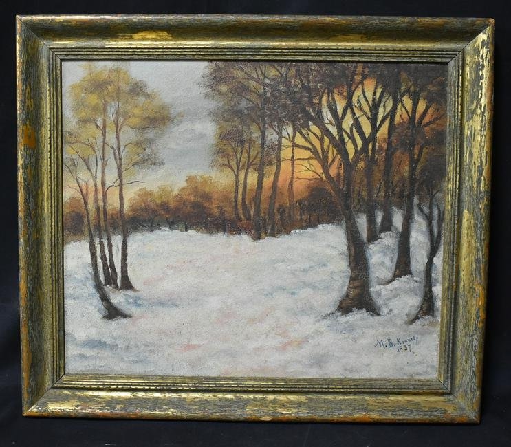 M.B. Kennedy. Am. Oil. Signed (1 of 3)