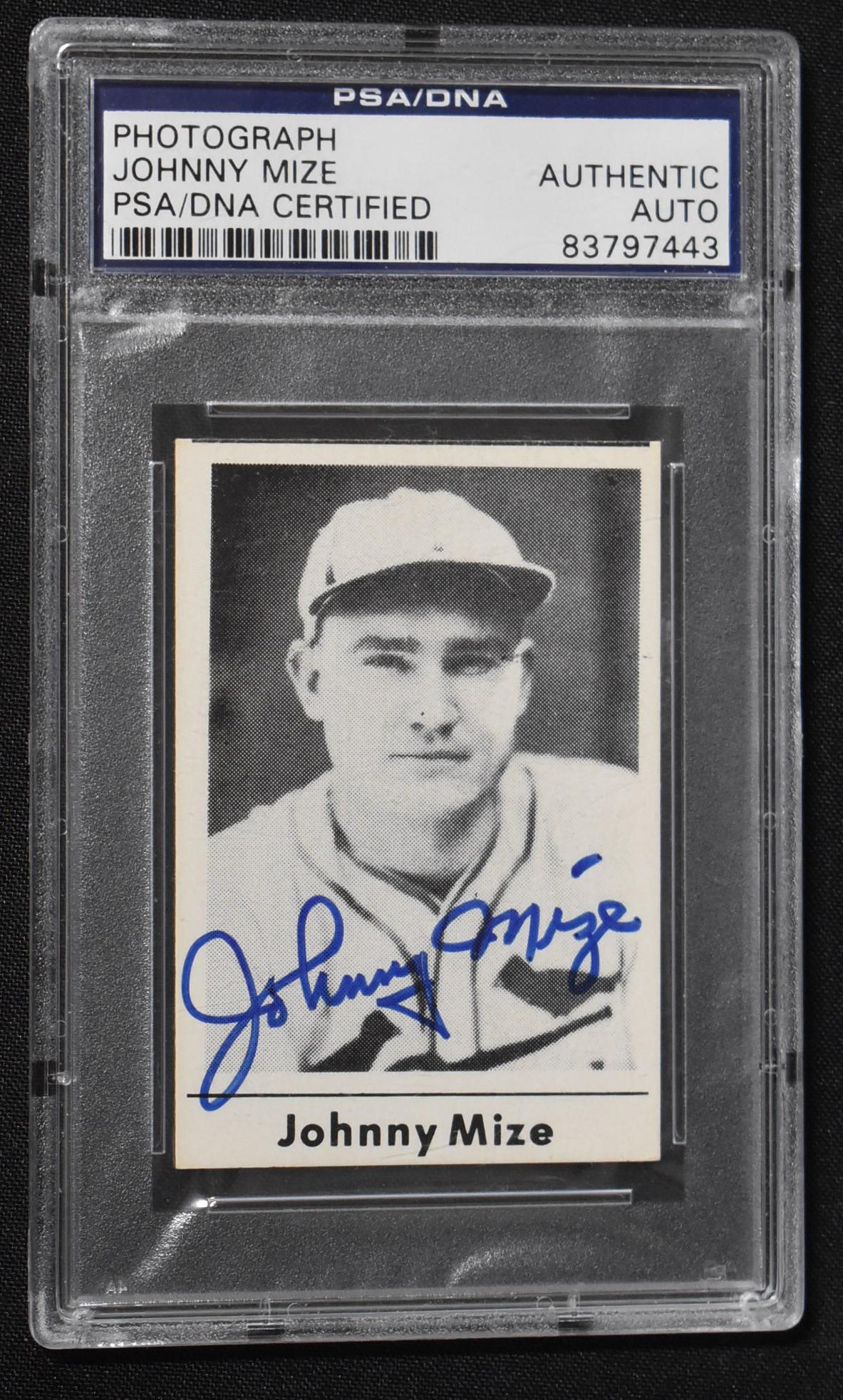 Johnny Mize Autographed Photo (1 of 2)