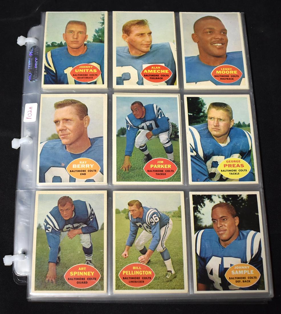 1960 Topps Football Complete Set (132) (1 of 16)