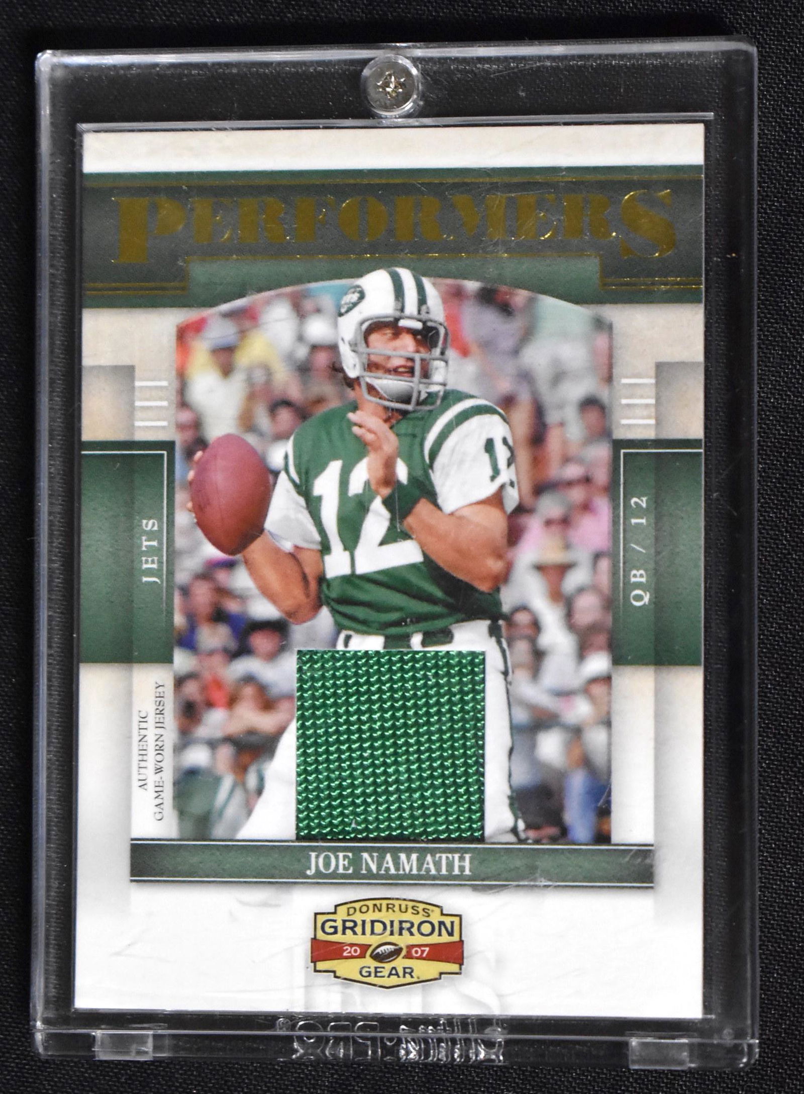 2007 Donruss Joe Namath Jersey Patch (1 of 2)