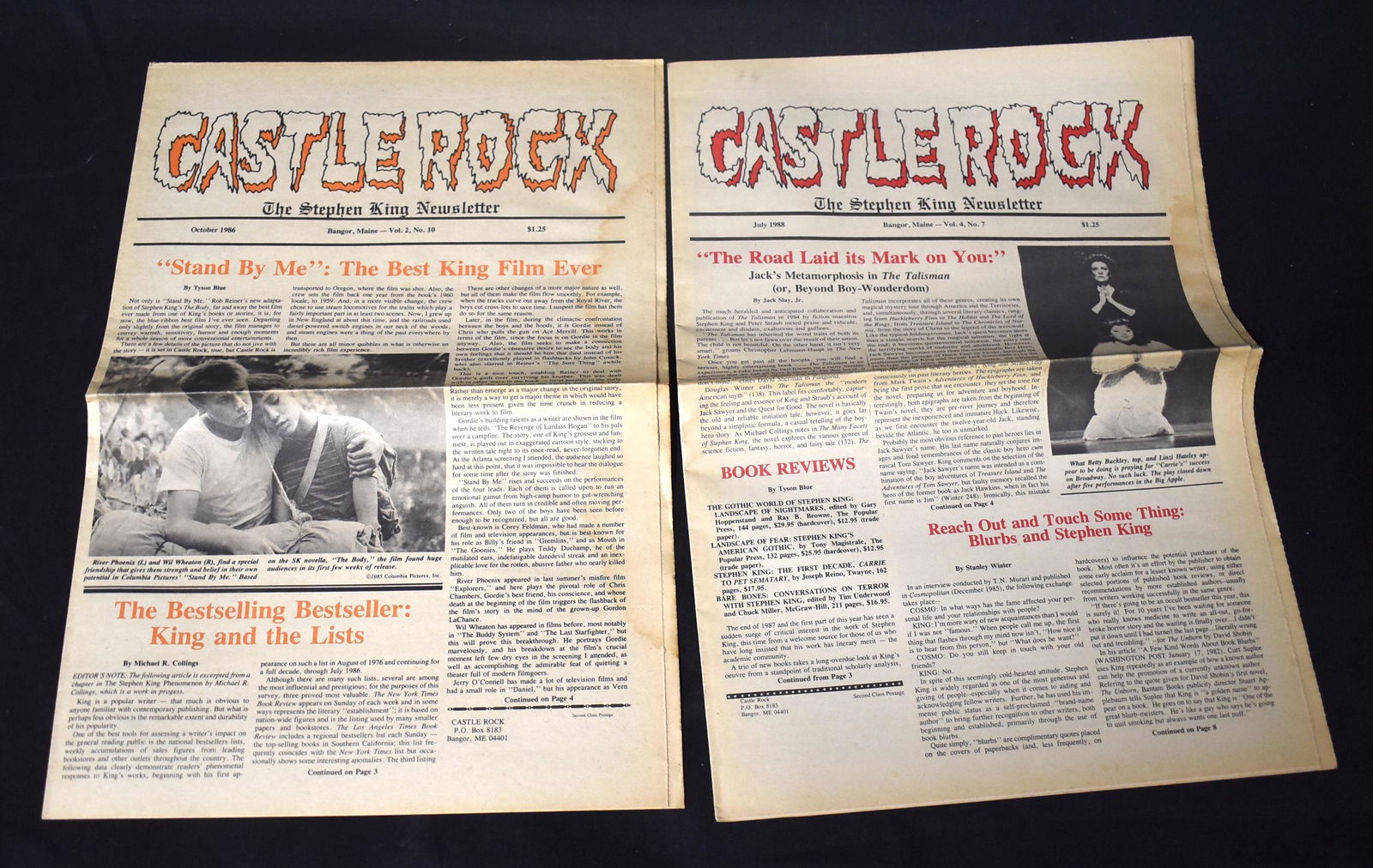 Castle Rock Stephen King Newsletters (4) (1 of 2)