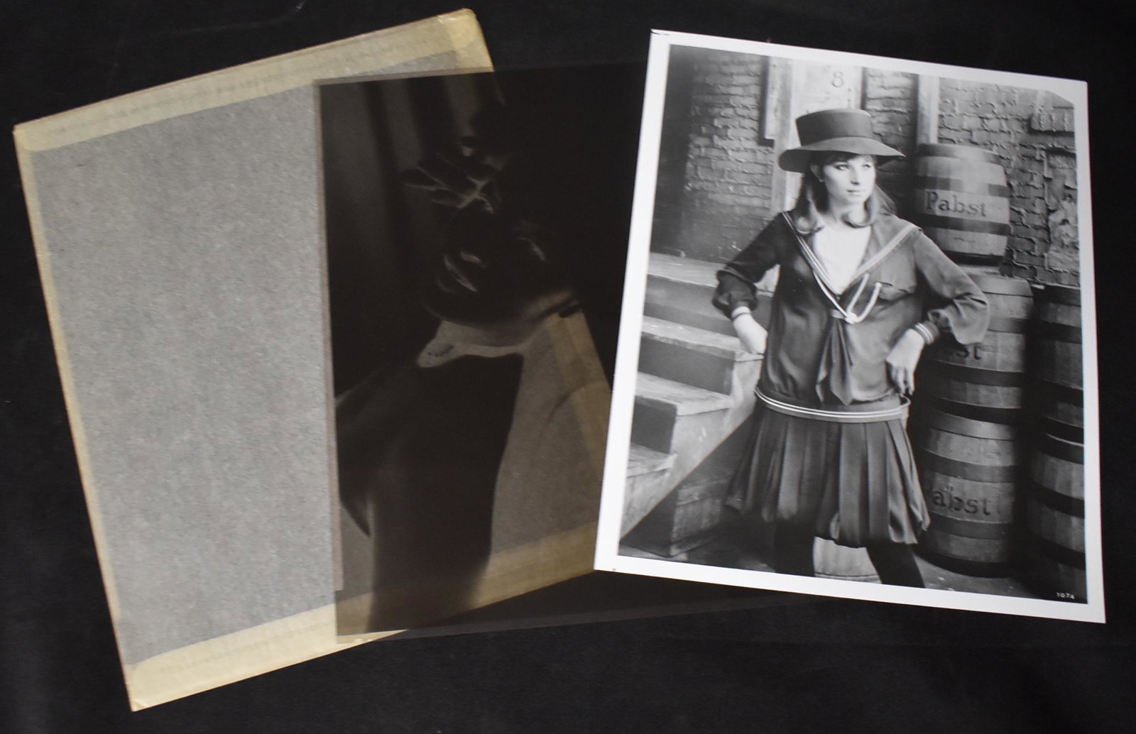 Vintage Movie Star Photo and Negatives (3): Includes an 8x10 photo of Barbara Streisand, an 8x10 negative of Joanne Woodward, and an 8x10 negative of an unidentified woman.