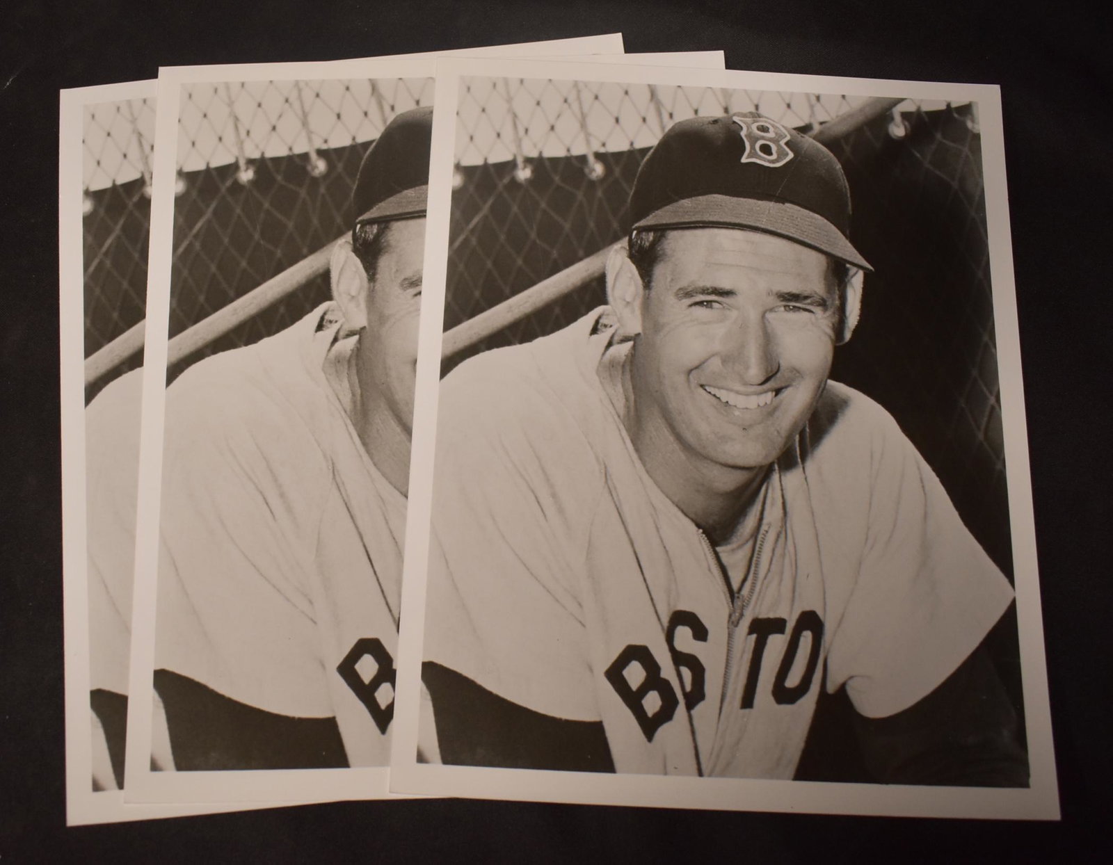 Vintage Photos of Ted Williams (3): Three identical 8x10 photos of Ted Williams.