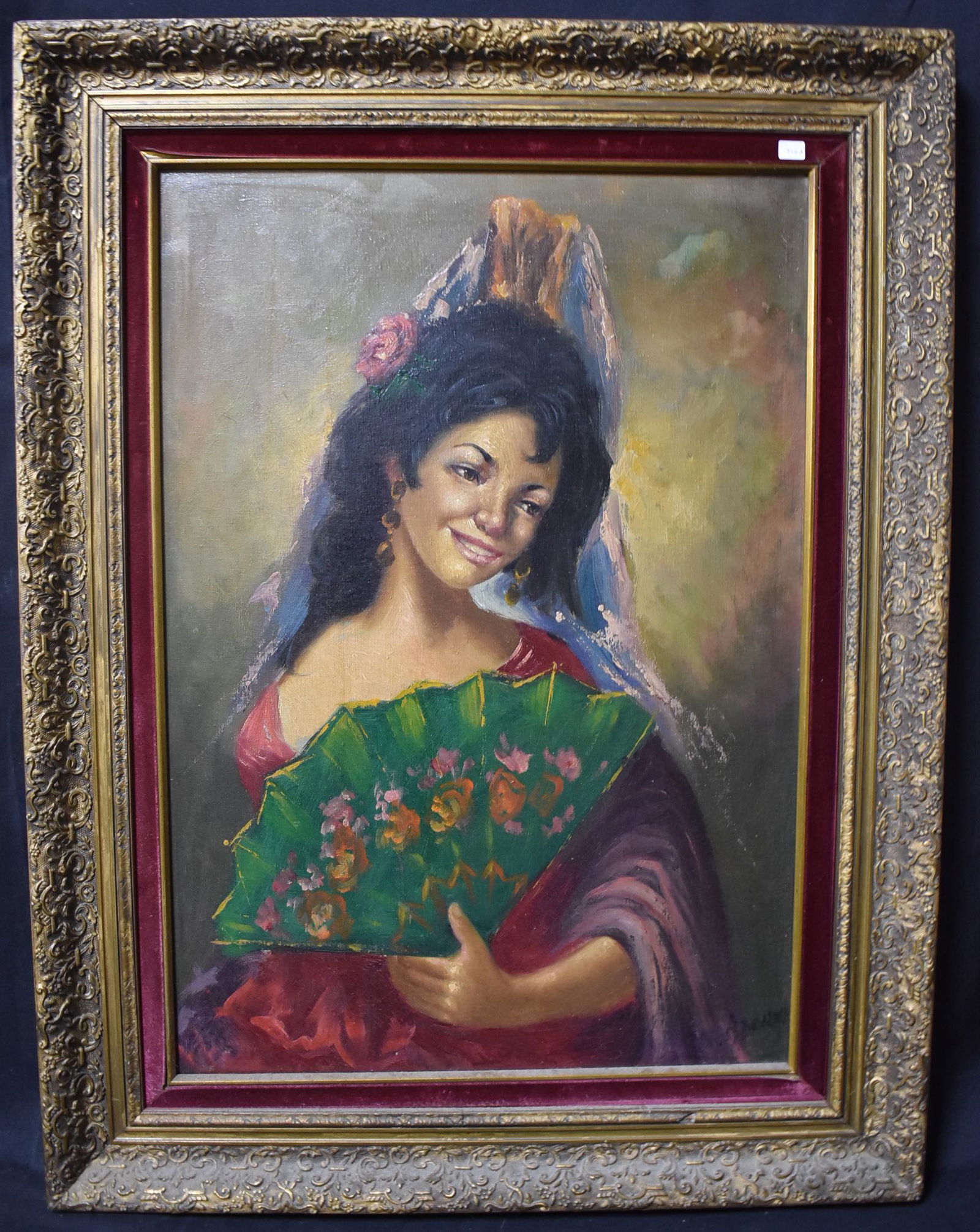 Vintage Spanish Oil Painting (1 of 3)