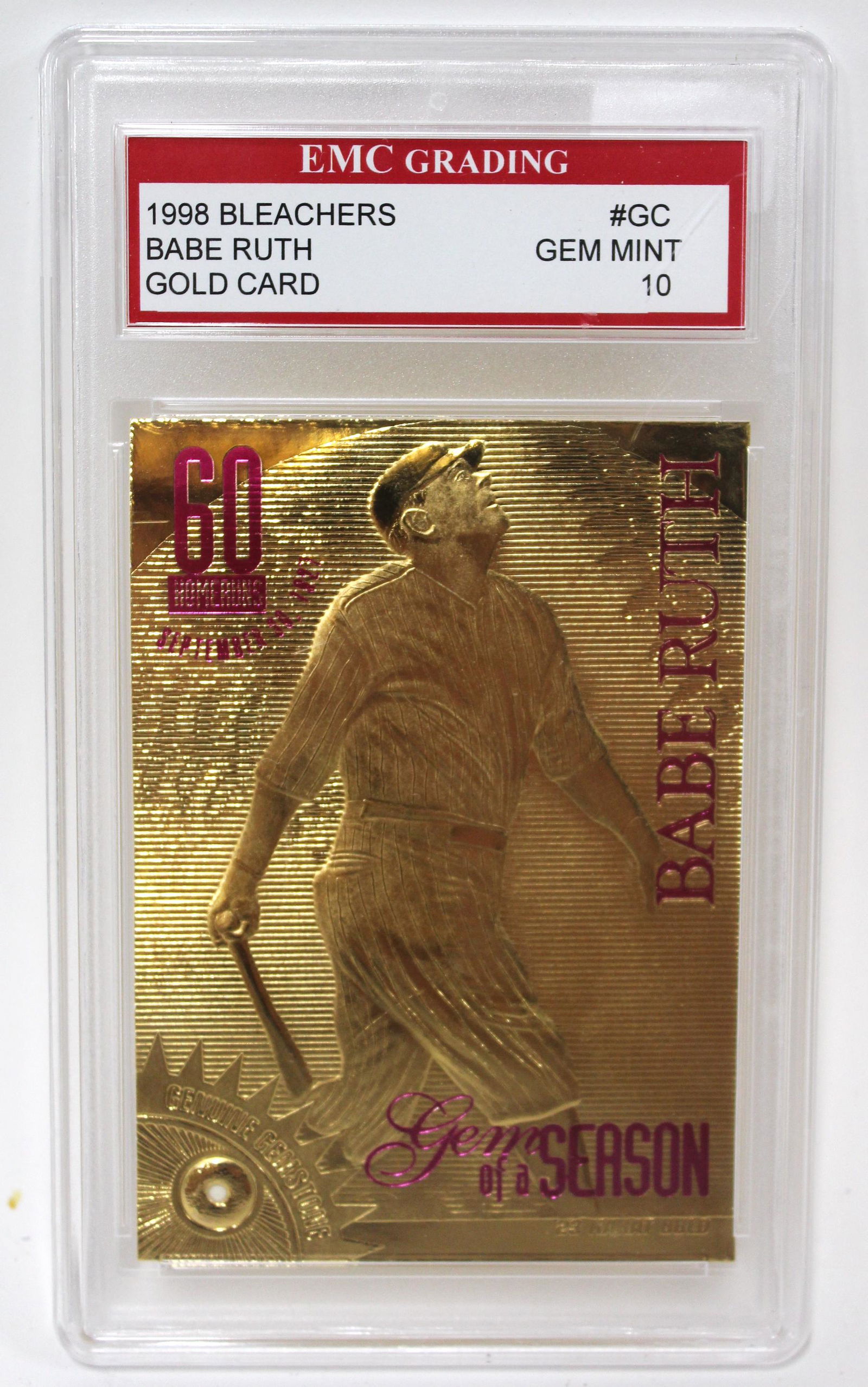 Babe Ruth 23K Yankees Graded Card (1 of 4)