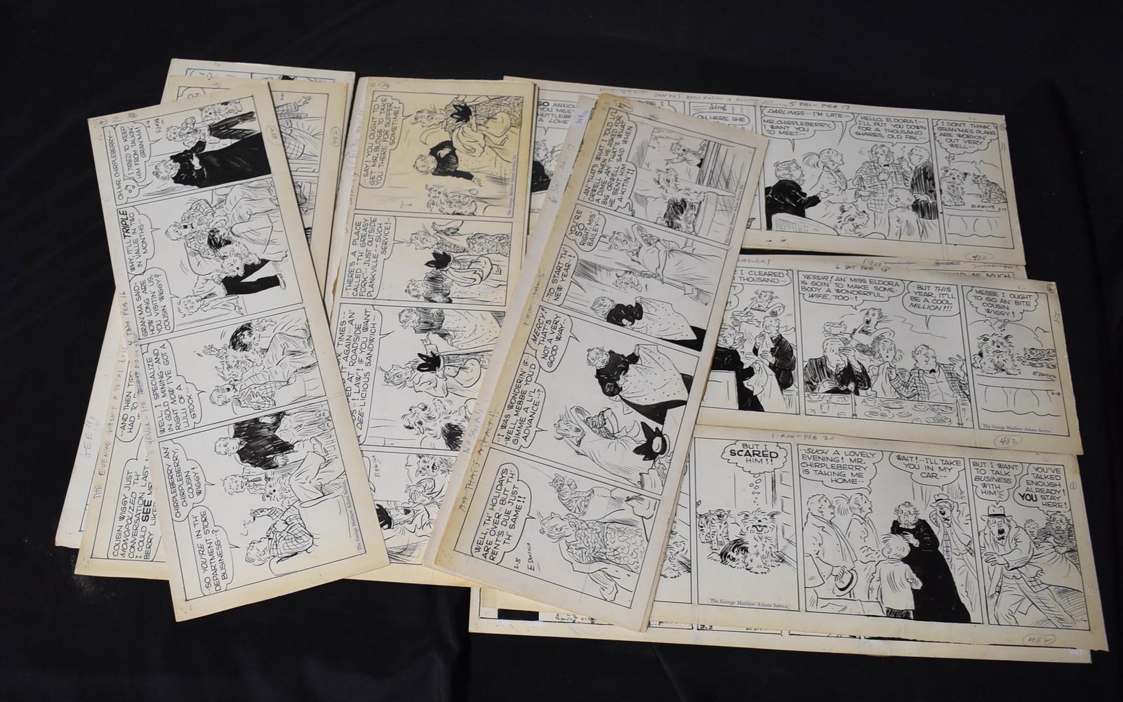 Edwina. Original Cartoon Illustrations for Tippie (12) (1 of 3)