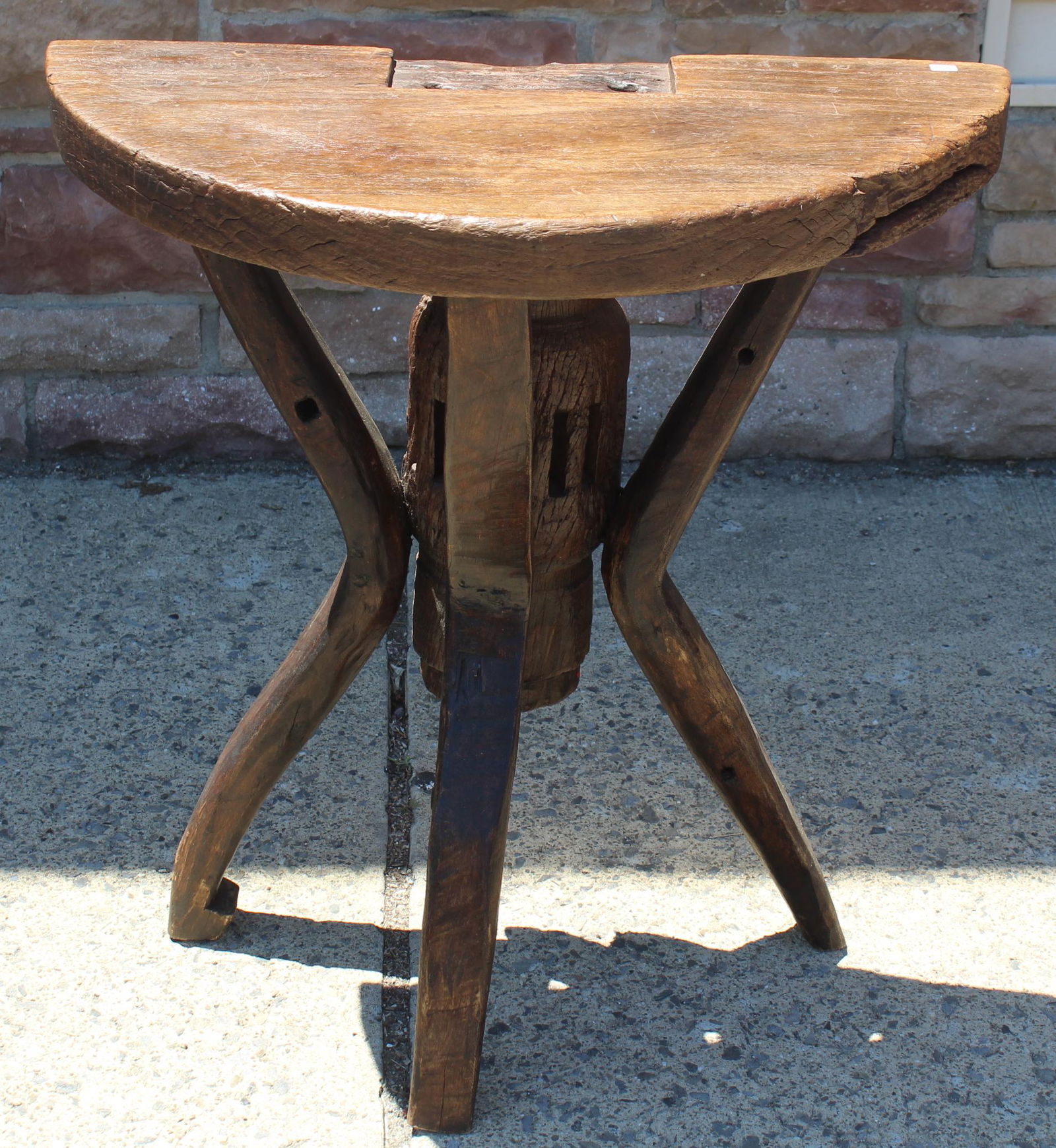 Adirondack Style Demi-Lune Table (1 of 3)