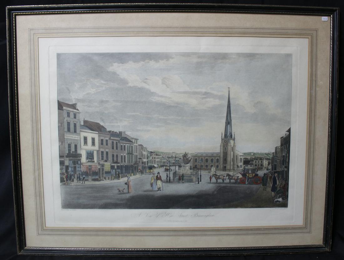 Birmingham England Scene Litho (1 of 5)