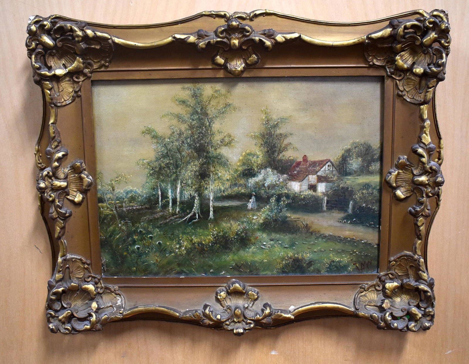 Rural Farm Scene. Oil on Canvas. Sgd. (1 of 4)