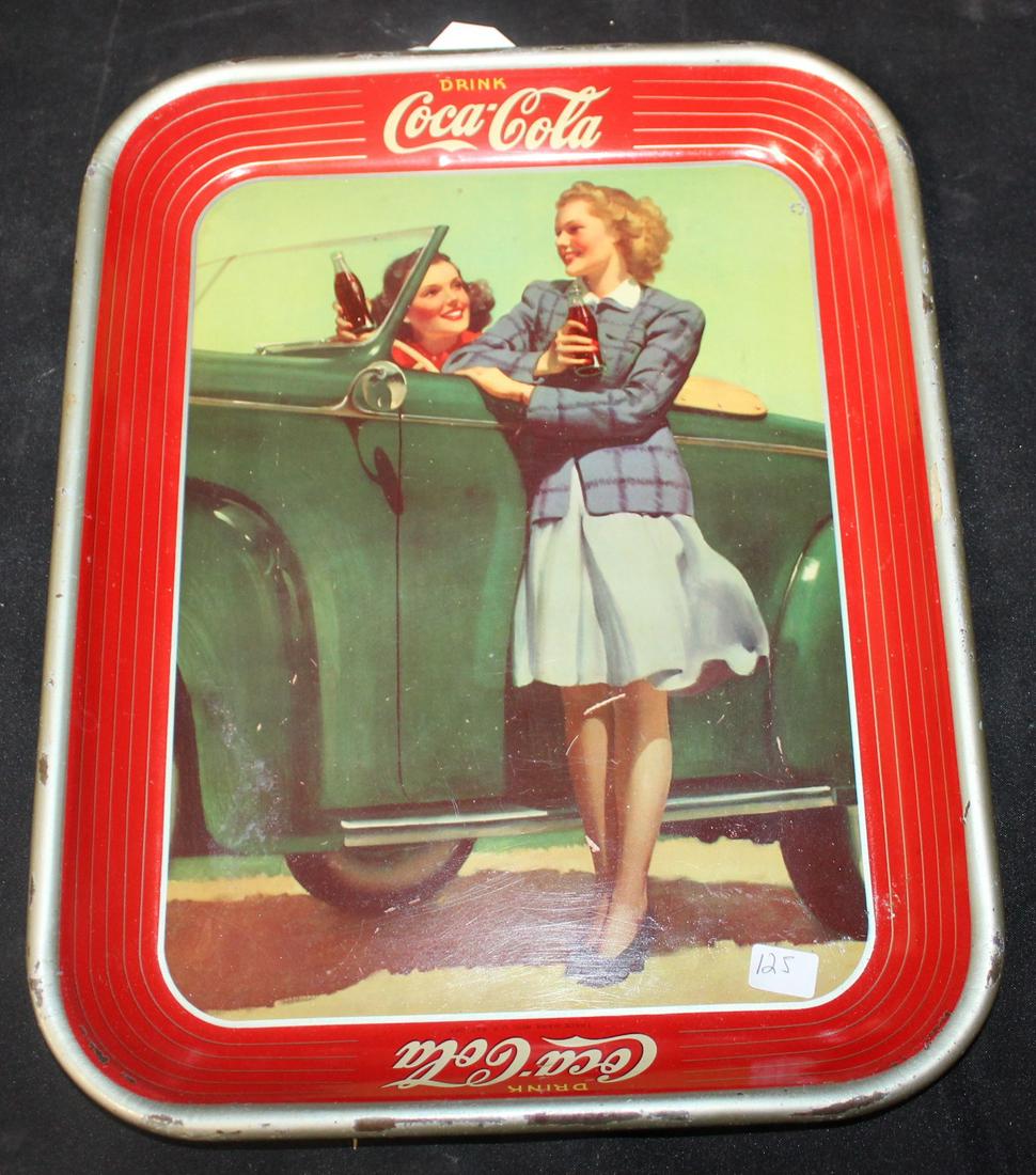 Antique Coca Cola Advertising Tray (1 of 1)